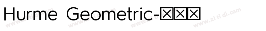Hurme Geometric字体转换
